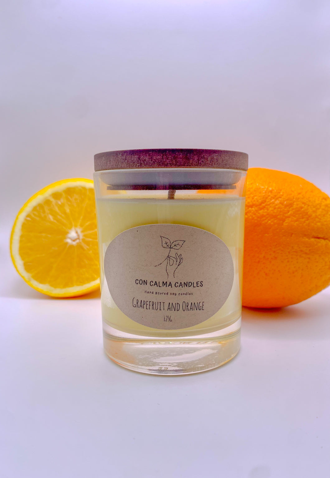 Grapefruit and Orange soy wax candle