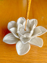 Load image into Gallery viewer, Ceramic Lotus Flower Incense Holder
