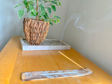 Load image into Gallery viewer, Mango Wood Moon and Stars Incense Holder

