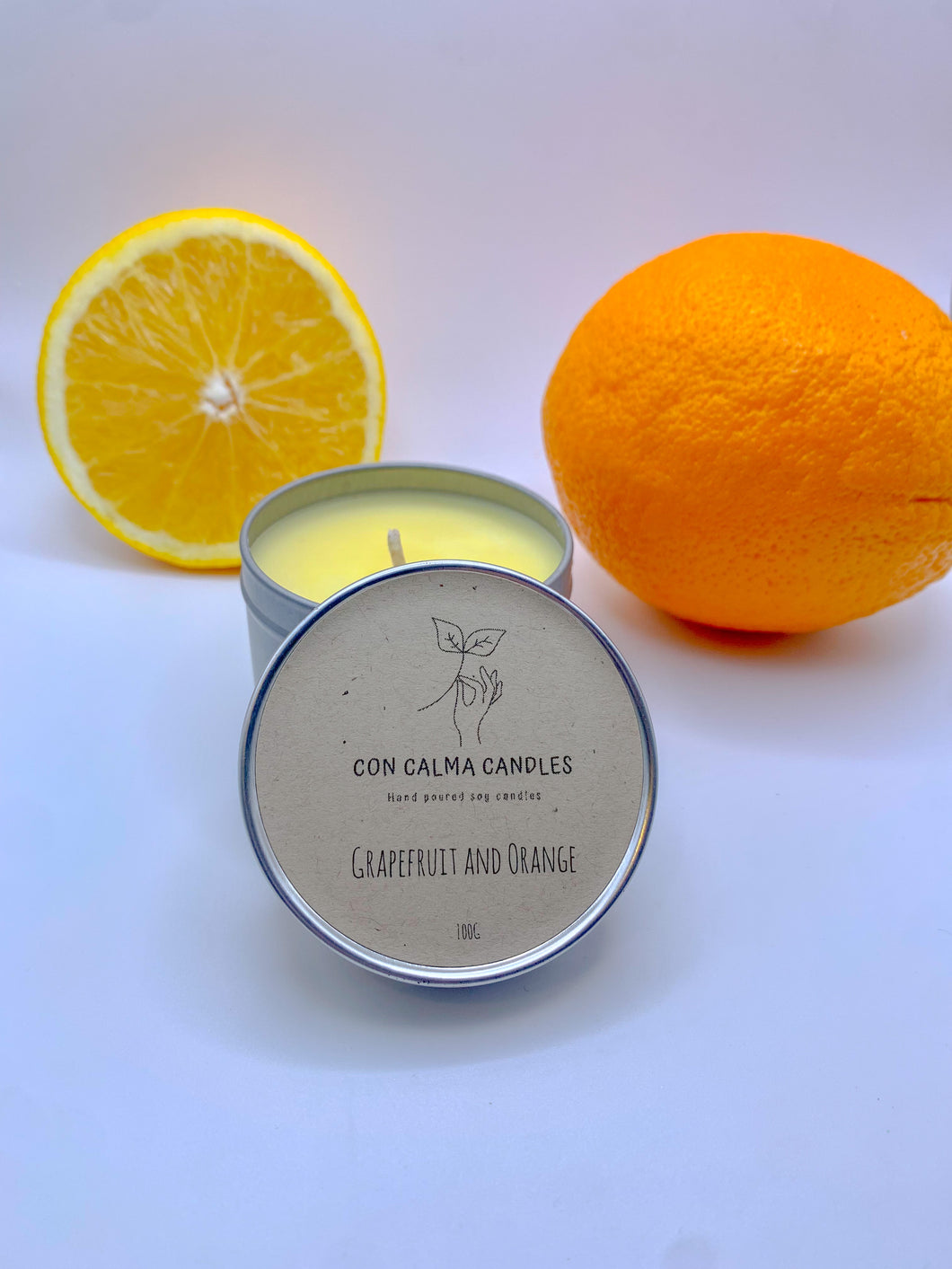 Grapefruit and Orange soy wax candle