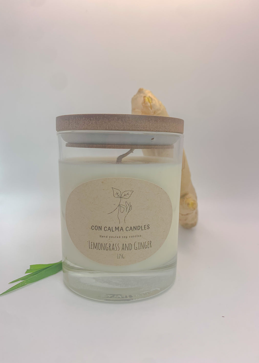 Lemongrass and Ginger soy wax candle